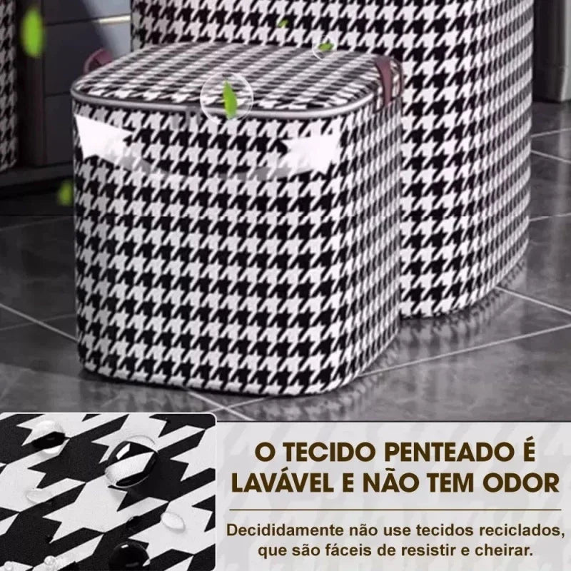 Caixa Armazenamento Guardar Roupas E Cobertores 180L Grande Capacidade