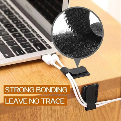 Releasable Nylon Abraçadeiras, Loop Reutilizável, Hoop Tape, Correias Laço, Mouse, Fones de ouvido, Gerenciamento de fio, 20 pcs, 10 pcs, 5pcs